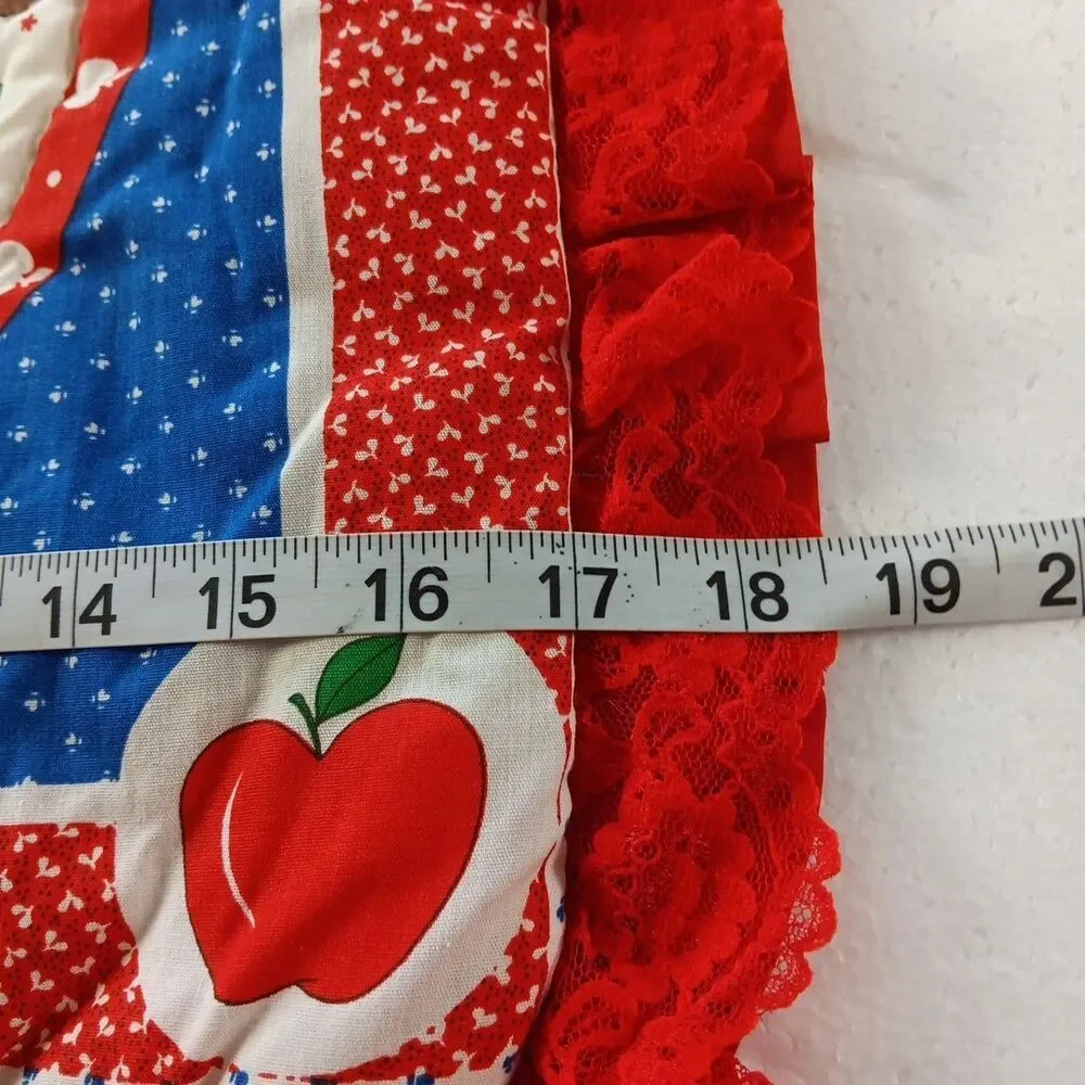 Teddy Bears Quilted Panels Pillow Americana Vintage Fabric Project
